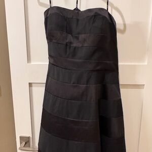 Black Strapless Cocktail Dress